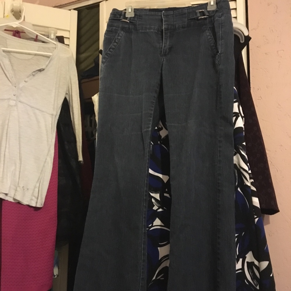 Dark flare jeans
